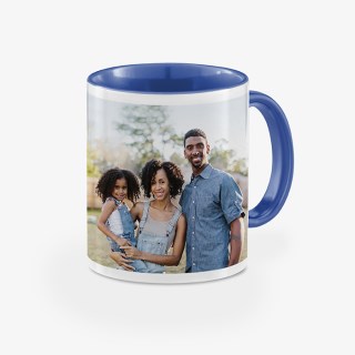 Kmart Photos Product 11 oz 325ml Two Tone Blue Mug